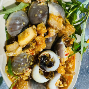 Ốc mỡ xào bơ tỏi 