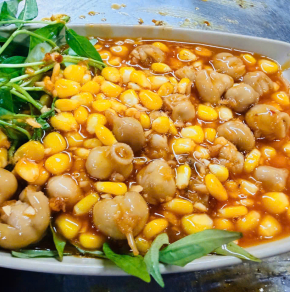 Răng mực xào bắp 
