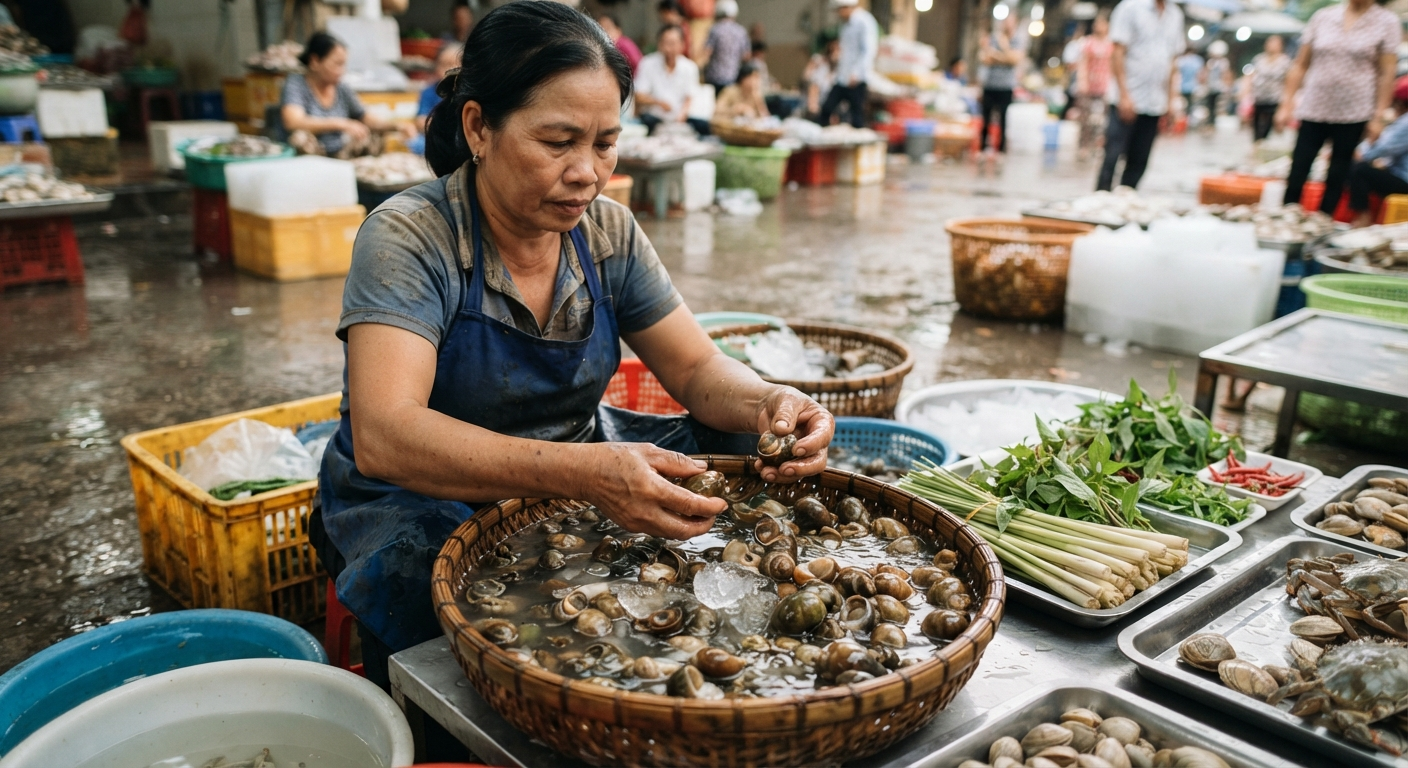 Tuyển Chọn Ốc Tươi Ngon – Yếu Tố Quyết Định Món Sốt Hoàn Hảo